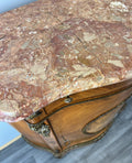 Cabinet Vintage French Marble Top Inlaid Sideboard with Brass Ormolu LOT 433116