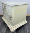 Pair of Bedside Tables Antique French Shabby Chic Style Carved Cabinets LOT 28993