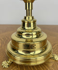 Pair of Candle Holders Vintage French Style Brass Gold Candlesticks LOT 603016