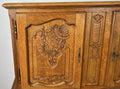 Cabinet Vintage French Louis XIV Style Oak Sideboard Carved Cupboard LOT 62664