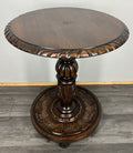 Plant Stand Vintage French Carved Round Pedestal Ornate Table LOT 44280