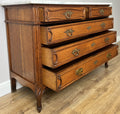 Chest of Drawers Antique French Oak Marble Top 5 Drawers Carved Cabinet LOT 62799
