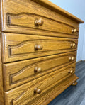 Chest of Drawers Vintage French Style 4 Drawer Cabinet Carved Sideboard LOT 31902