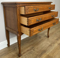 Chest of Drawers Vintage French Louis Oak 3 Drawers Carved Cabinet LOT 623410