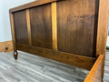 Bed Vintage French Style Oak Double Bed Frame Carved Headboard LOT 472910