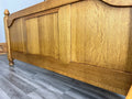 Bed Vintage French Style King Size Bed Frame Oak Carved Headboard LOT 462910
