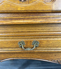 Cabinet Vintage French Louis XVI Oak Carved Sideboard with Drawers LOT 40157