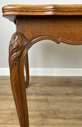 Dining Table Vintage French Louis XVI Carved Oak Extendable Table LOT 63577