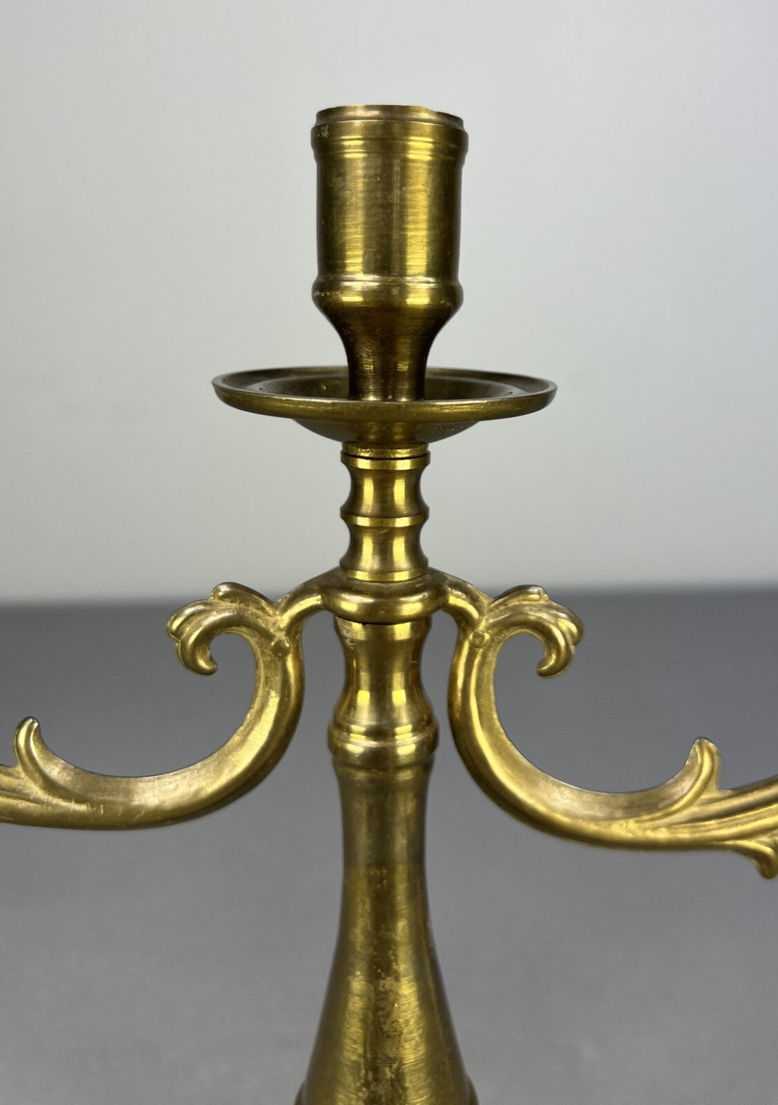 Candelabra Vintage French Style Brass Three Arm Candle Holder LOT 51615