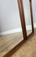 Mirror Antique French Oak Triple Folding Carved Dressing Table Mirror LOT 61376