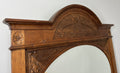 Wall Mirror Antique French Style Oak Carved Floral Decorative Frame LOT 38497