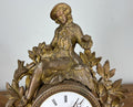 Clock Vintage French Style Mantel Clock with Matching Candelabras Set LOT 46806