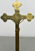 Crucifix Vintage French Style Religious Cross Standing Ornament LOT 64315