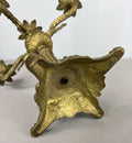 Antique French Brass Candelabra – Ornate 5-Arm Candle Holder (Lot 3604)