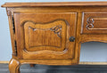 Cabinet Vintage French Louis XVI Style Carved Desk Oak Sideboard LOT 45134