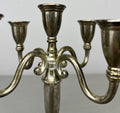 Pair of Candelabras Vintage French Style Metal Five Arm Candle Holders LOT 6486