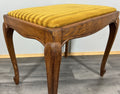 Footstool Vintage French Louis Style Oak Table Stool Upholstered Seat LOT 44223