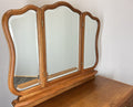 Vintage Dressing Table with Mirror French Oak Louis Vanity Table Makeup LOT 45171