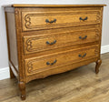 Chest of Drawers Vintage French Louis Oak 3 Drawers Carved Cabinet LOT 62542