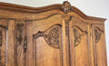 Wardrobe Vintage French Louis XVI Style Oak Four Door Mirrored  Armoire LOT 49013