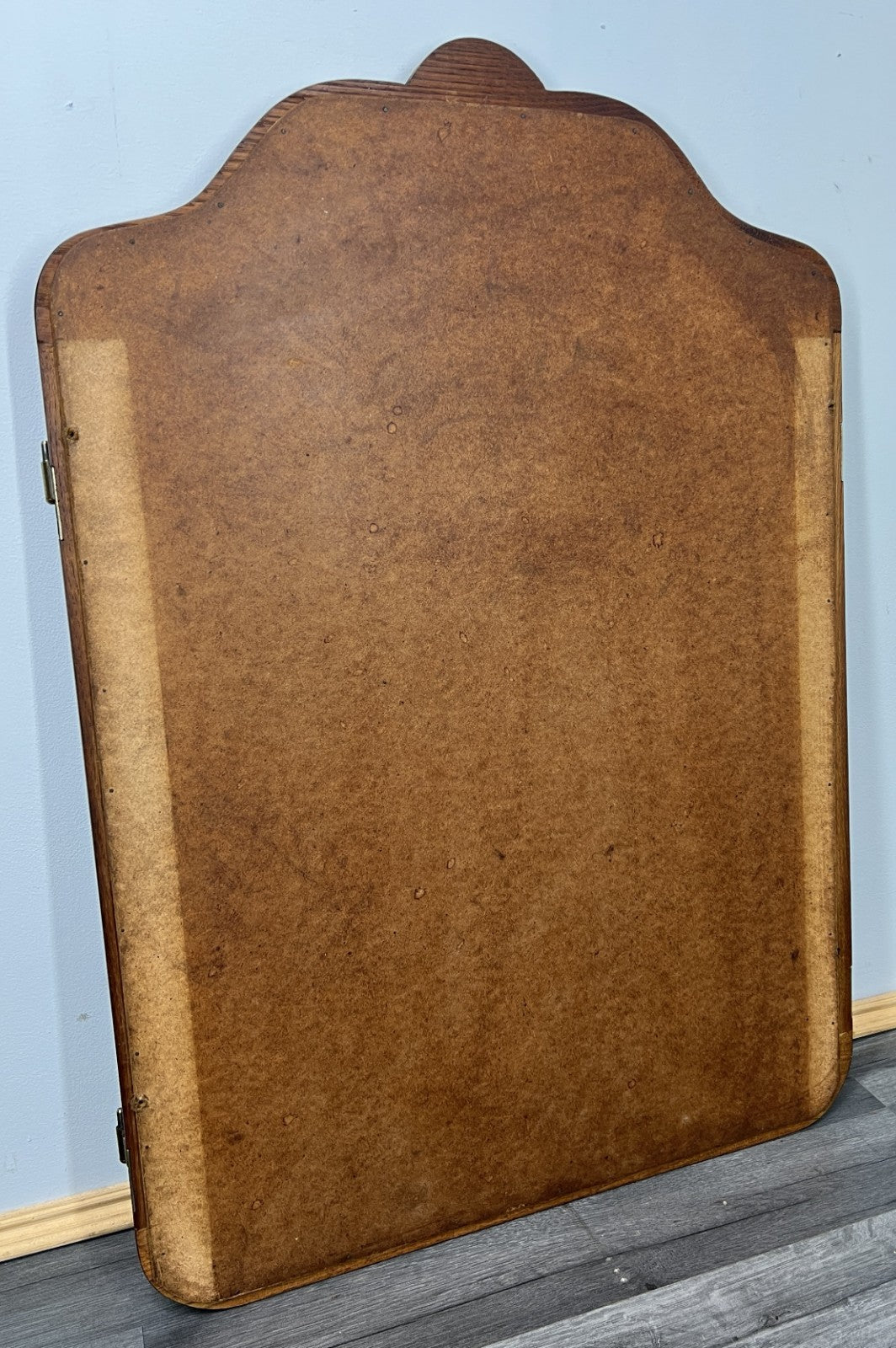 Vintage French Style Carved Wall Mirror Ornate Oak Wall Frame LOT 47757