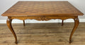 Dining Table Vintage French Louis XVI Carved Oak Extendable Table LOT 63560