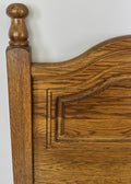 Headboard Vintage French Style Oak Double Bed Carved Headboard LOT 61843