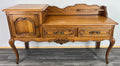 Bench Cabinet Vintage French Louis XVI Style Oak Carved Sideboard LOT 48072