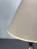 Table Lamp Vintage French Style Ceramic Brass Lamp with Shade LOT 50795