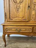 Cabinet Vintage French Louis XVI Oak Display Buffet Carved Sideboard LOT 63164