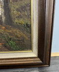 Vintage French Oil Painting Landscape Signed Framed Nature Art LOT 46276