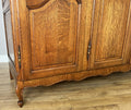 Wardrobe Vintage French Louis XVI Style Oak Four Door Carved Armoire LOT 61055