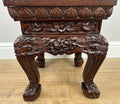 Plant Stand Vintage Chinese Style Mahogany Carved Table LOT 49642