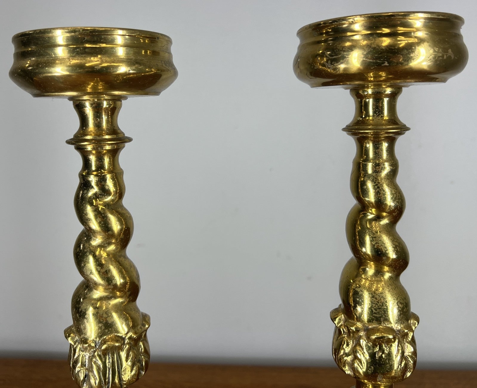Candelabras Vintage French Style Pair Ornate Brass 52 cm Candlesticks LOT 465910
