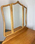 Vintage Dressing Table with mirror French Louis Oak Vanity Table Makeup LOT 45612