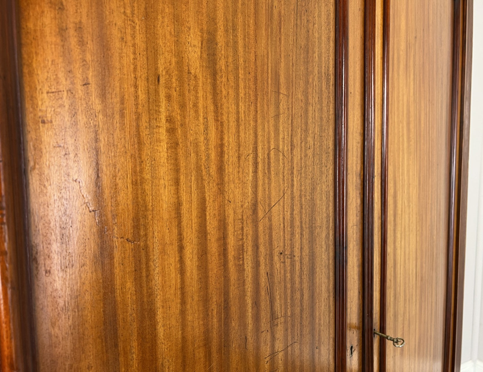Wardrobe Antique French Style Two Door Mahogany Carved Armoire LOT 61564