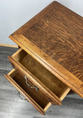 Bedside Table Vintage French Louis XVI Oak Carved Nightstand Cabinet LOT 469510