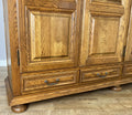 Wardrobe Vintage French Style Four Door Carved Armoire Cabinet LOT 61194