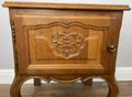 Pair of  Bedside Tables Vintage French Louis Oak Nightstands Cabinets LOT 49104