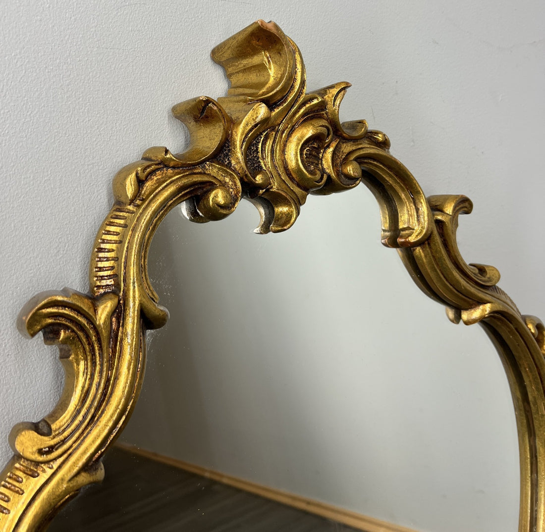 Mirror Vintage French Ornate Wall Mirror Gold Finish Wall Decor LOT 47110