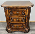 Bedside Tables Vintage French Style Nightstands Cabinets 3 Drawers LOT 4297