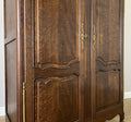 Wardrobe Antique French Louis XVI Style Oak Two Door Carved Armoire LOT 6466