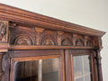 Bookcase Antique French Style Glazed Display Cabinet Oak Sideboard LOT 6545