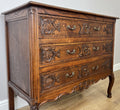Chest of Drawers Vintage French Louis Oak 3 Drawers Carved Cabinet LOT 62523