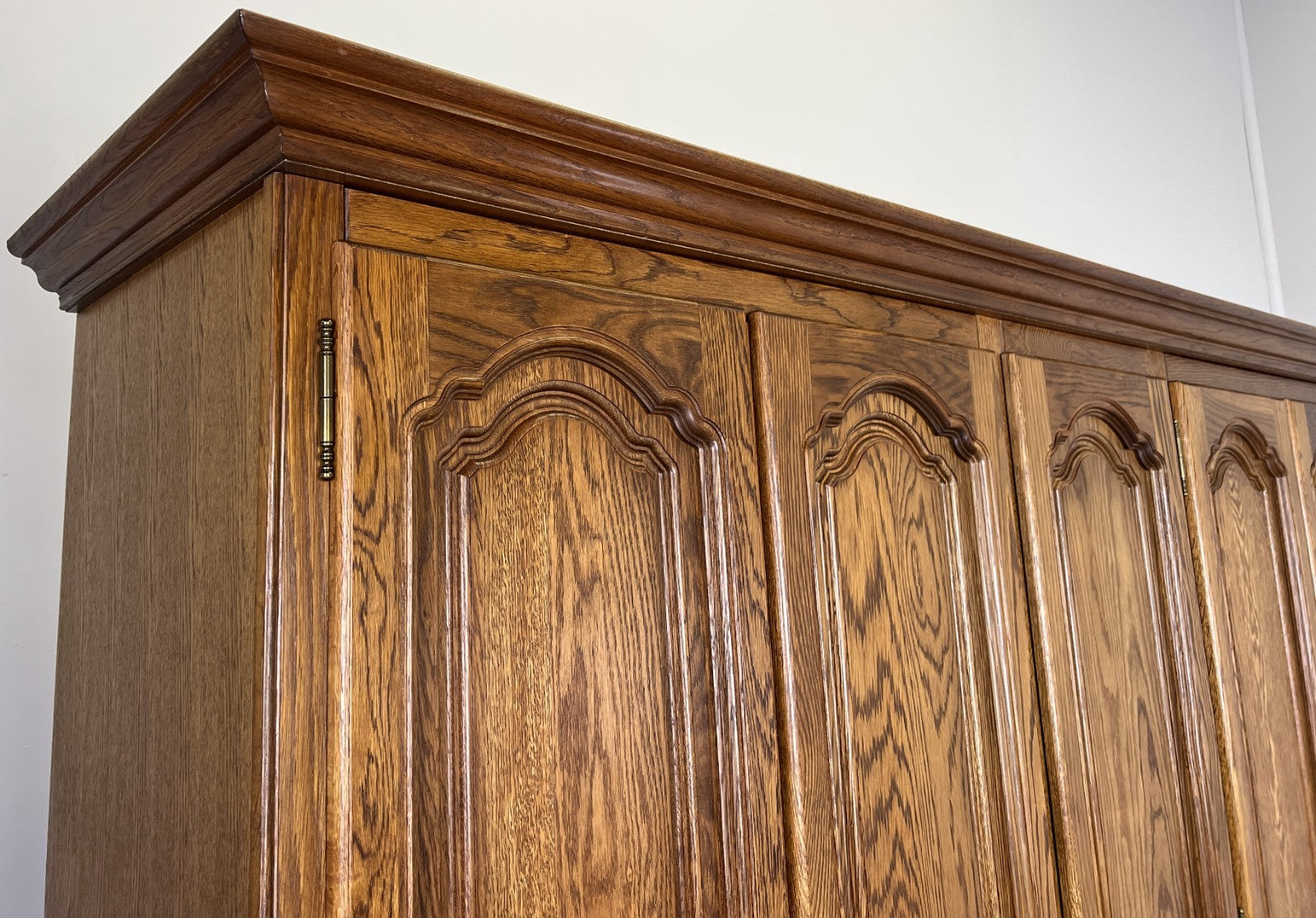 Wardrobe Vintage French Style Five Door Carved Large Storage Armoire LOT 49878
