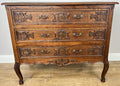 Chest of Drawers Vintage French Louis Oak 3 Drawers Carved Cabinet LOT 62521