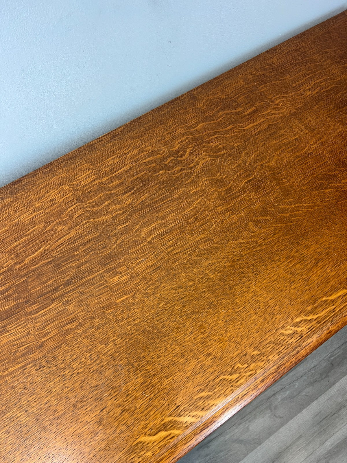 Cabinet Vintage French Louis XVI Style Carved Desk Oak Sideboard LOT 45137