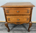 Pair of Bedside Tables Vintage French Louis XVI Oak Carved Cabinets LOT 44061