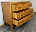 Chest of Drawers Vintage French Louis XIV Style 3 Drawer Carved Cabinet LOT 27597