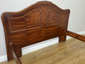 Bed Vintage French Louis XVI King Size Bed Frame Carved Headboard LOT 64035